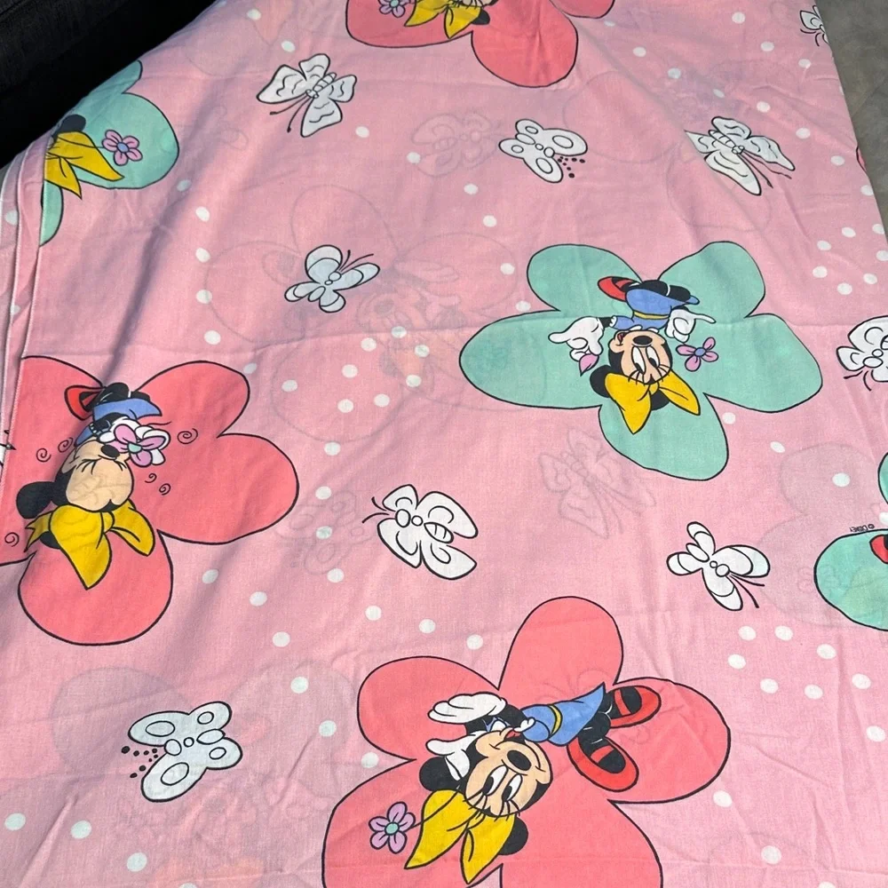 Disney Minnie Mouse Pink and Teal‎ Bedding Sheets 90”x 64”